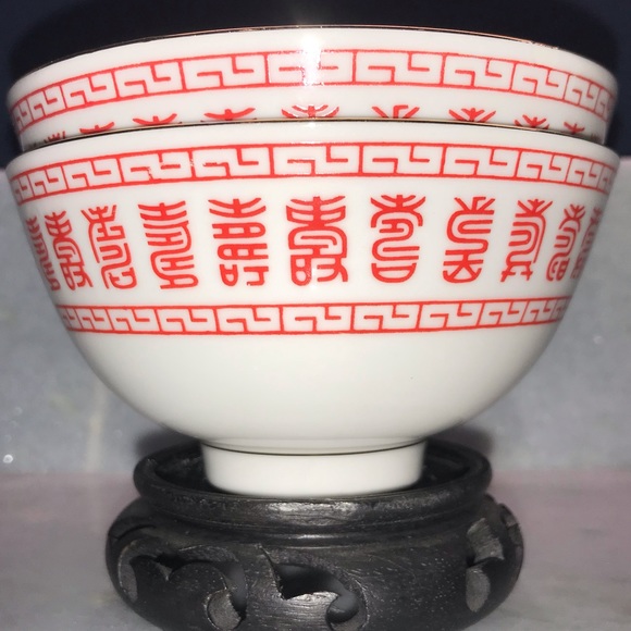 2 Vintage Rice Bowls R.O.C. - Picture 2 of 8